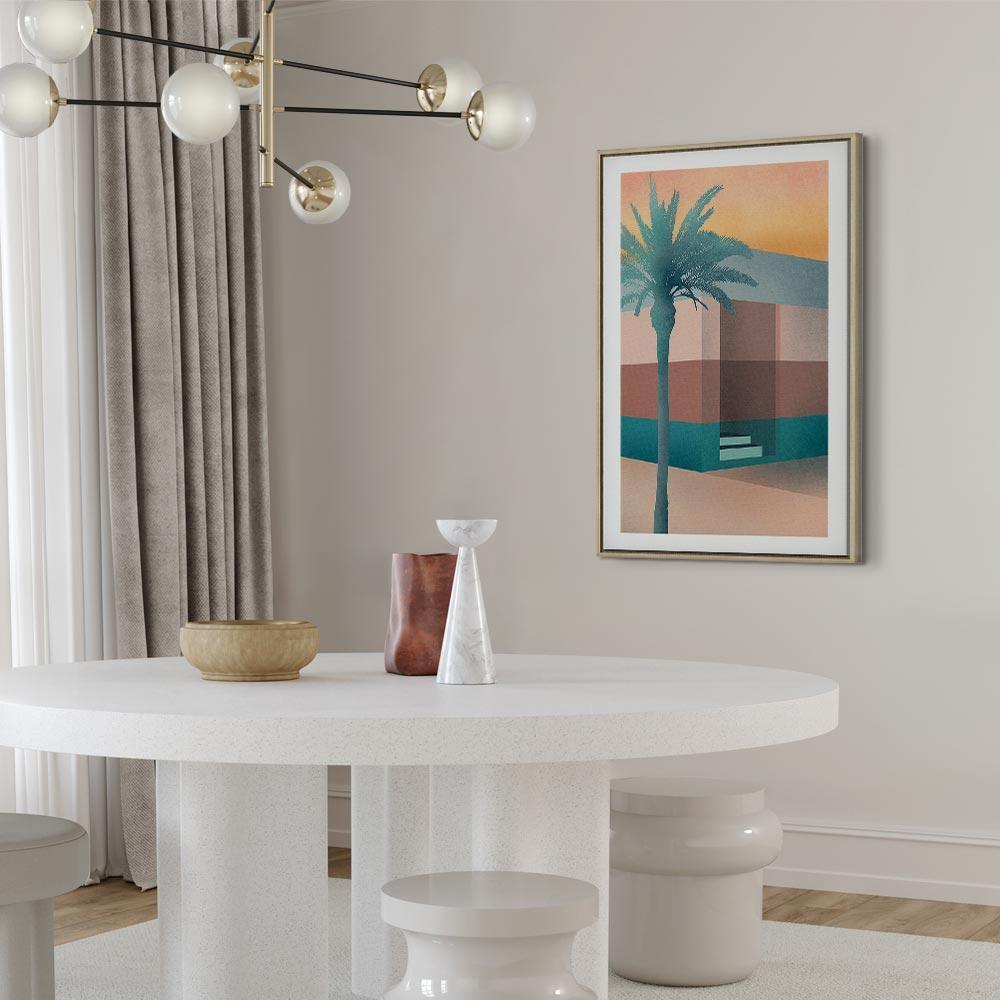 Leinwandbild - Pastel Alley (1 Part) Vertical