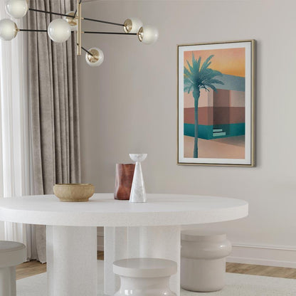 Leinwandbild - Pastel Alley (1 Part) Vertical