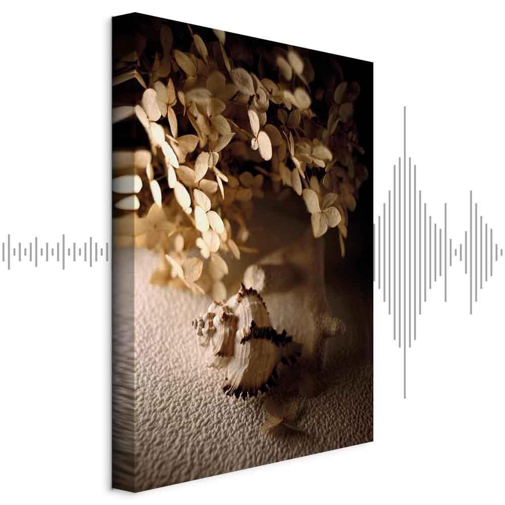 Leinwandbild - Humming Seashell (1 Part) Vertical
