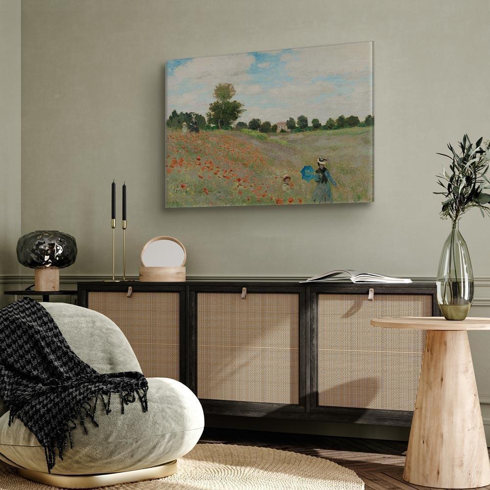 Leinwandbild - Claude Monet – Poppy Field near Argenteuil