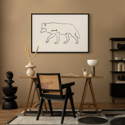 Leinwandbild - Wolf (1 Part) Wide