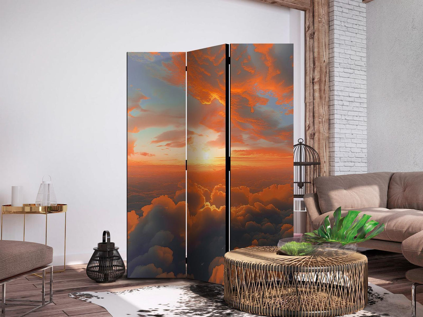 Paravent - When Dawn Tickles the Clouds: A Spectacle of Colors on the Morning Sky Artgeist