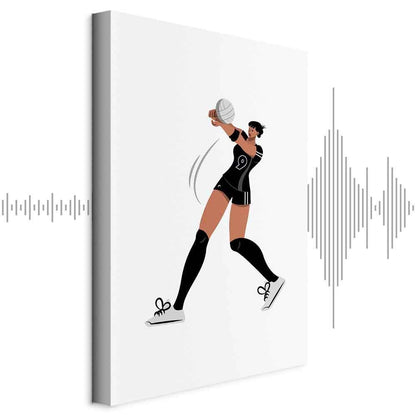 Leinwandbild - Female Volleyball Player Illustration