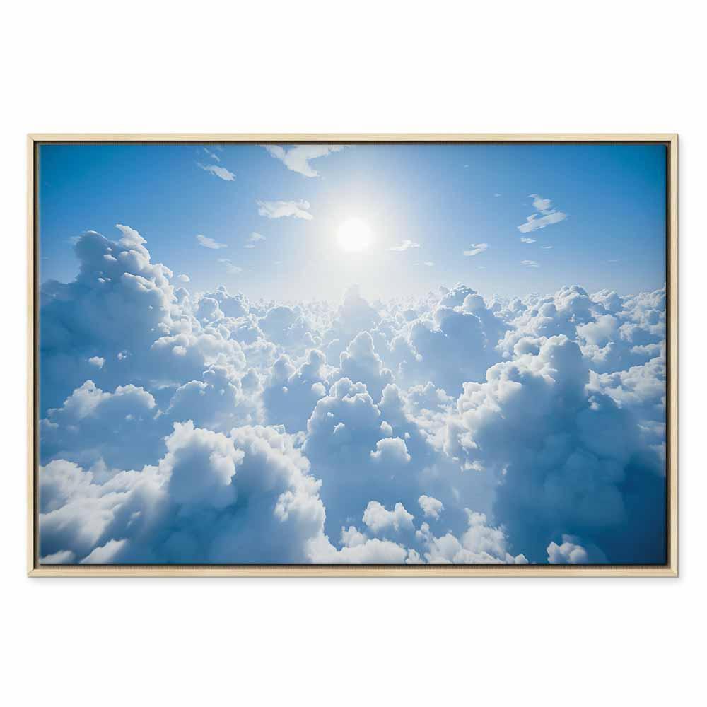 Leinwandbild - Heavenly Calm: Warm Rays of the Sun