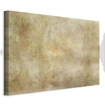 Leinwandbild - Vintage Leaves (1 Part) Wide