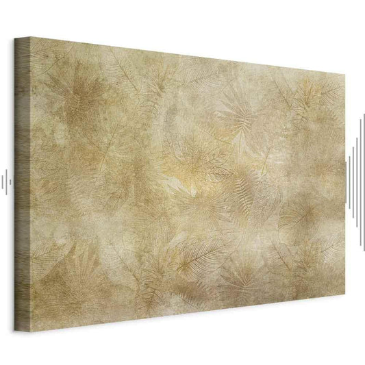 Leinwandbild - Vintage Leaves (1 Part) Wide