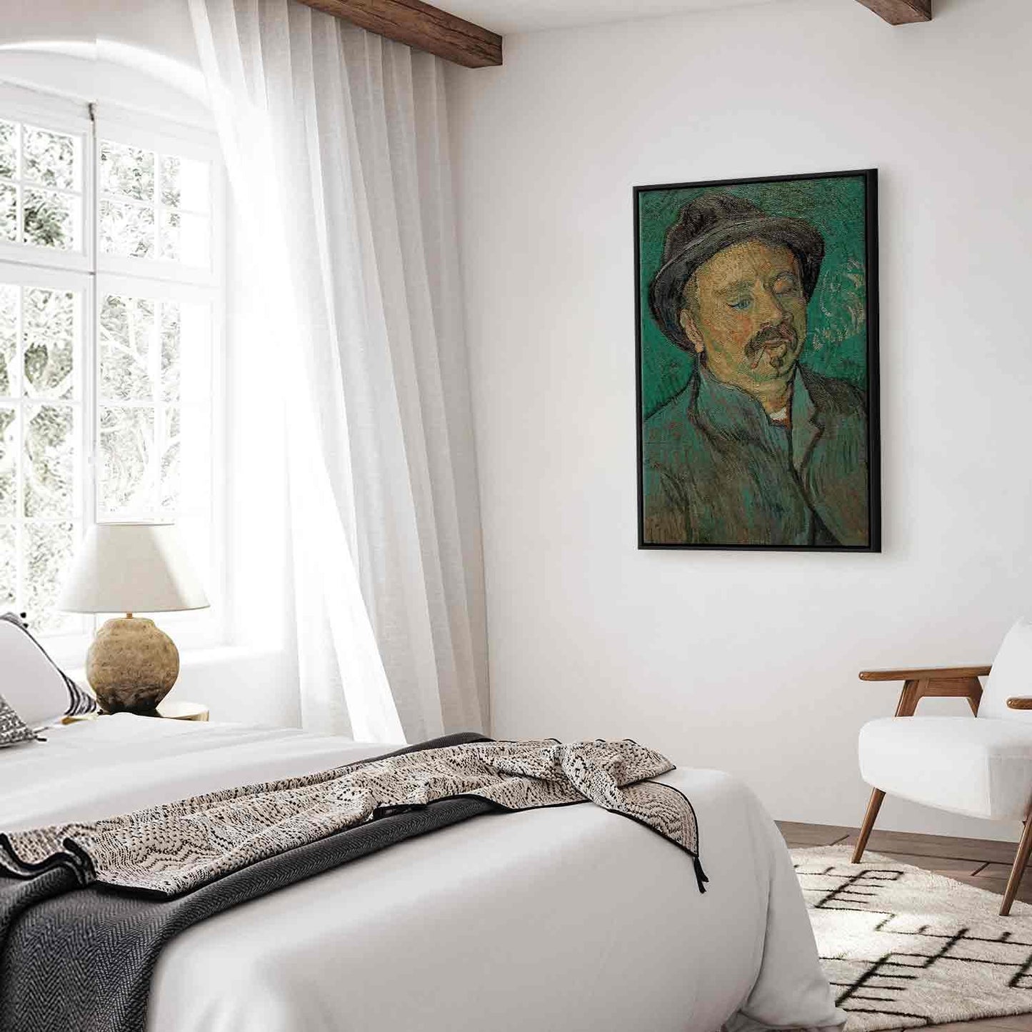 Leinwandbild - Vincent Van Gogh – Portrait of a one eyed man