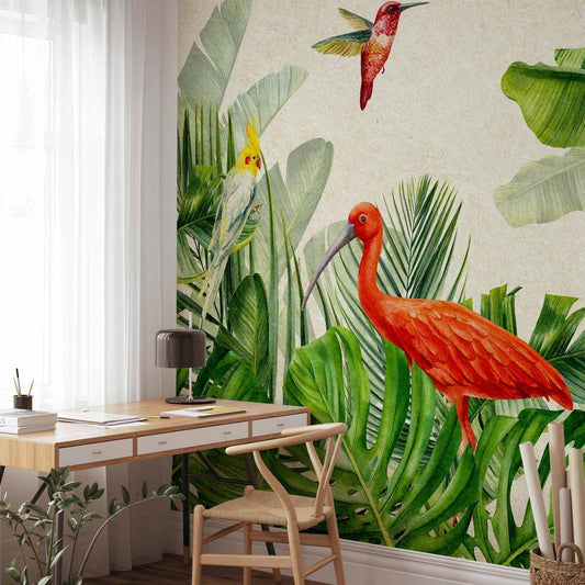 Fototapete - Exotic Birds - Third Variant Artgeist