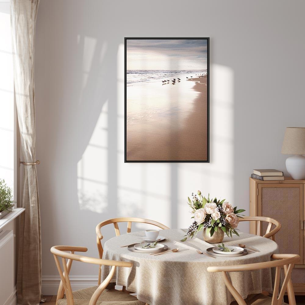 Leinwandbild - Autumn Beach (1 Part) Vertical