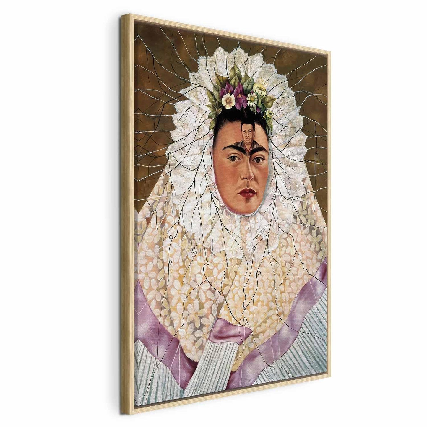Leinwandbild - Frida Kahlo – Self-Portrait as a Tehuana (Diego on My Mind)