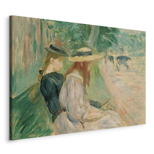 Leinwandbild - Sur un banc de Bois de Boulogne (Berthe Morisot) Artgeist