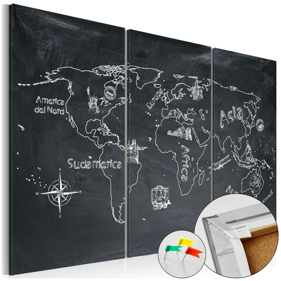Korkbild - Geography lesson Artgeist