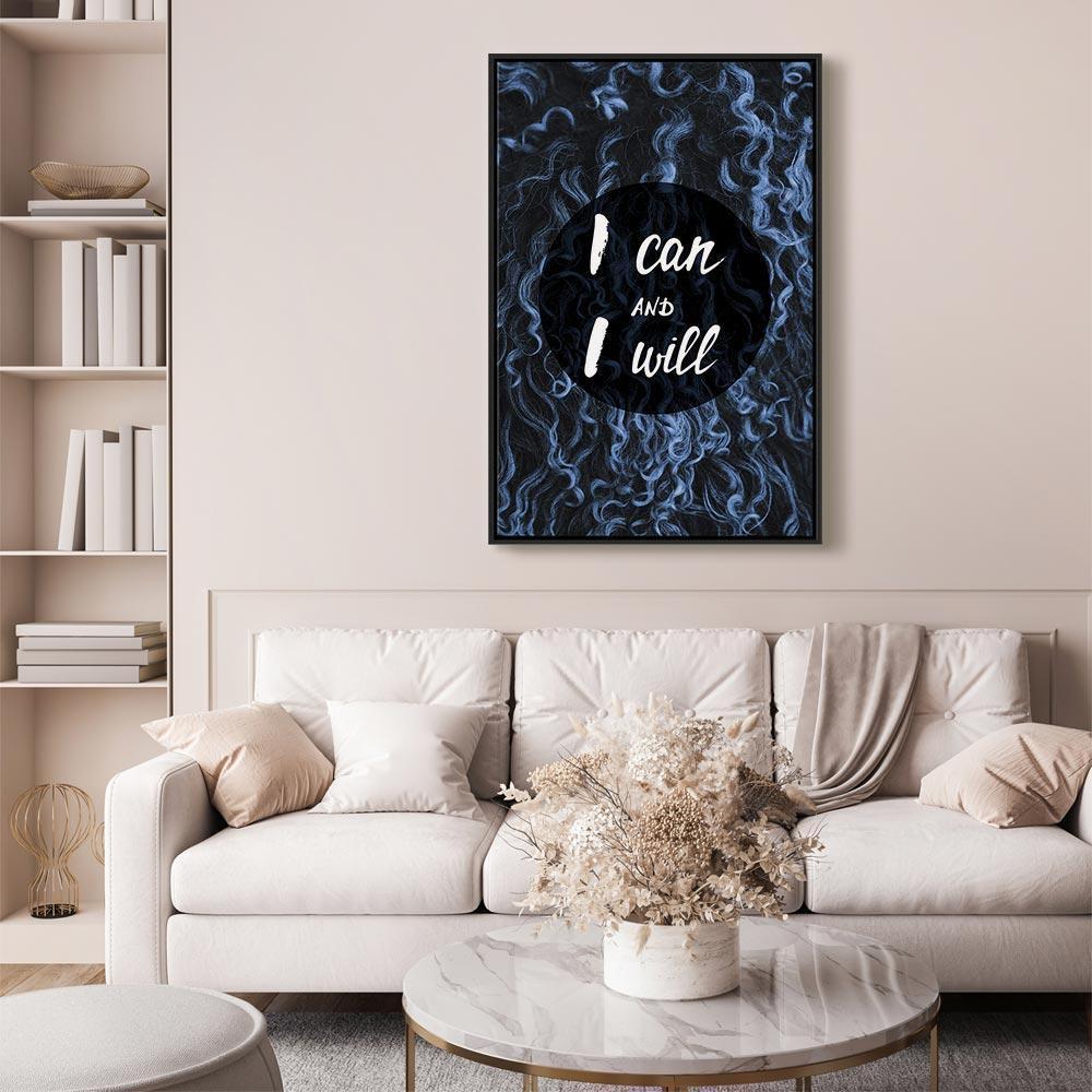 Leinwandbild - I Can and I Will (1 Part) Vertical