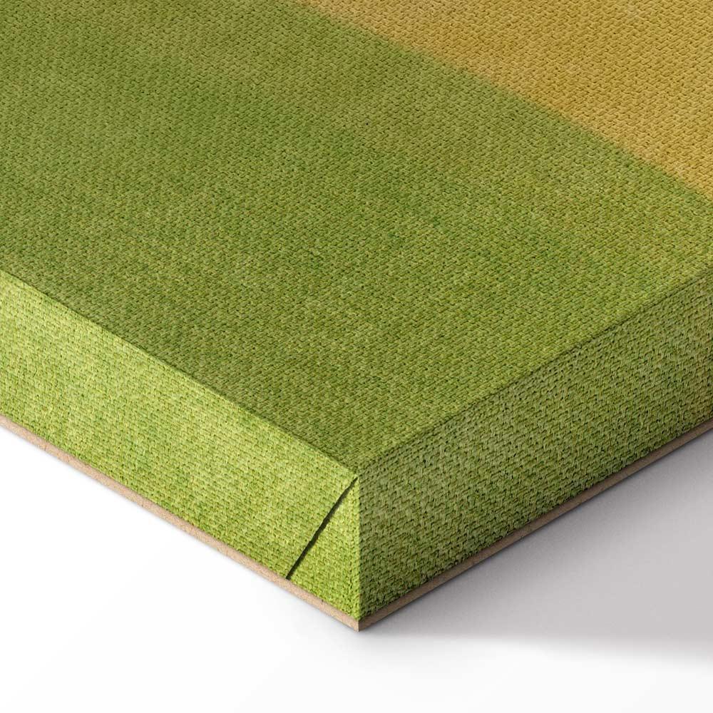 Leinwandbild - Dreamy Traveler - A Cheerful Giraffe Driving a Car on a Sunny Day