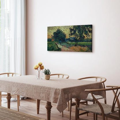 Leinwandbild - Vincent Van Gogh – Landscape with the Chateau of Auvers at Sunset