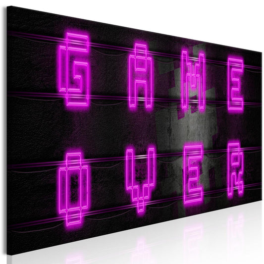 Leinwandbild - Pink Neon (1 Part) Narrow Artgeist