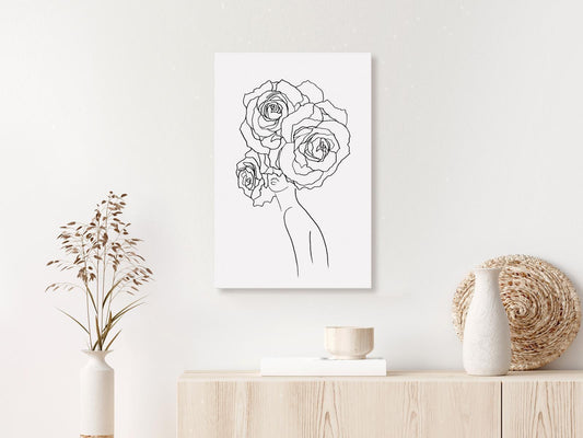 Leinwandbild - Fancy Roses (1 Part) Vertical