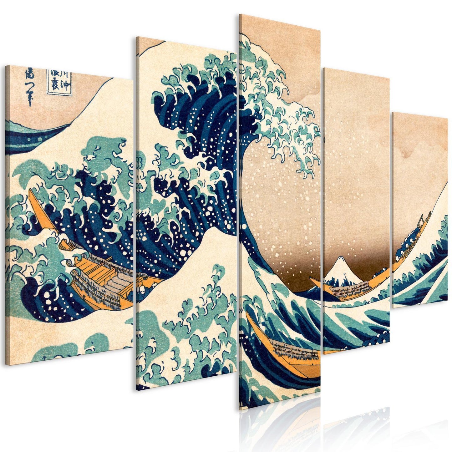 Leinwandbild „Die große Welle vor Kanagawa“ – Japanische Kunst