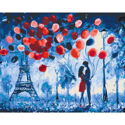 Malen nach Zahlen - Night in Paris