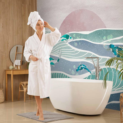 Fototapete - Fish on the waves