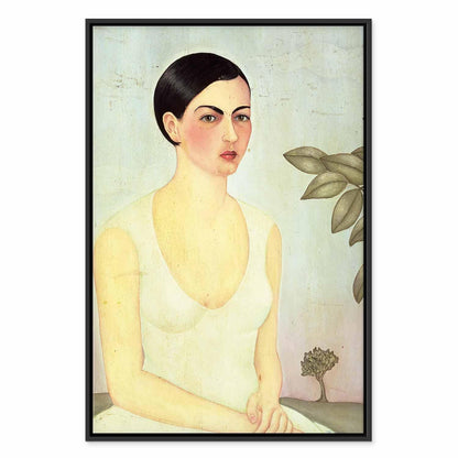 Leinwandbild - Frida Kahlo – The White Lady