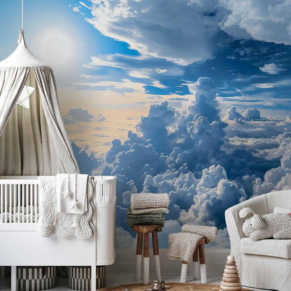 Fototapete - Symphony of Light: Sun and Clouds Collaborating on a Beautiful Sky