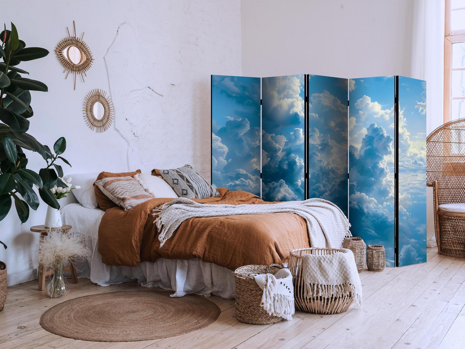 Paravent - Ocean in the Air: Undulating Clouds Reflecting Morning Light Artgeist