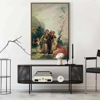 Leinwandbild - Francisco Goya – Spring or the Flower Seller