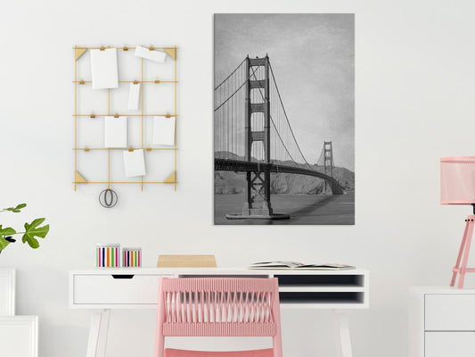 Leinwandbild - City Connecting Bridges (1-part) - Architecture Photography USA