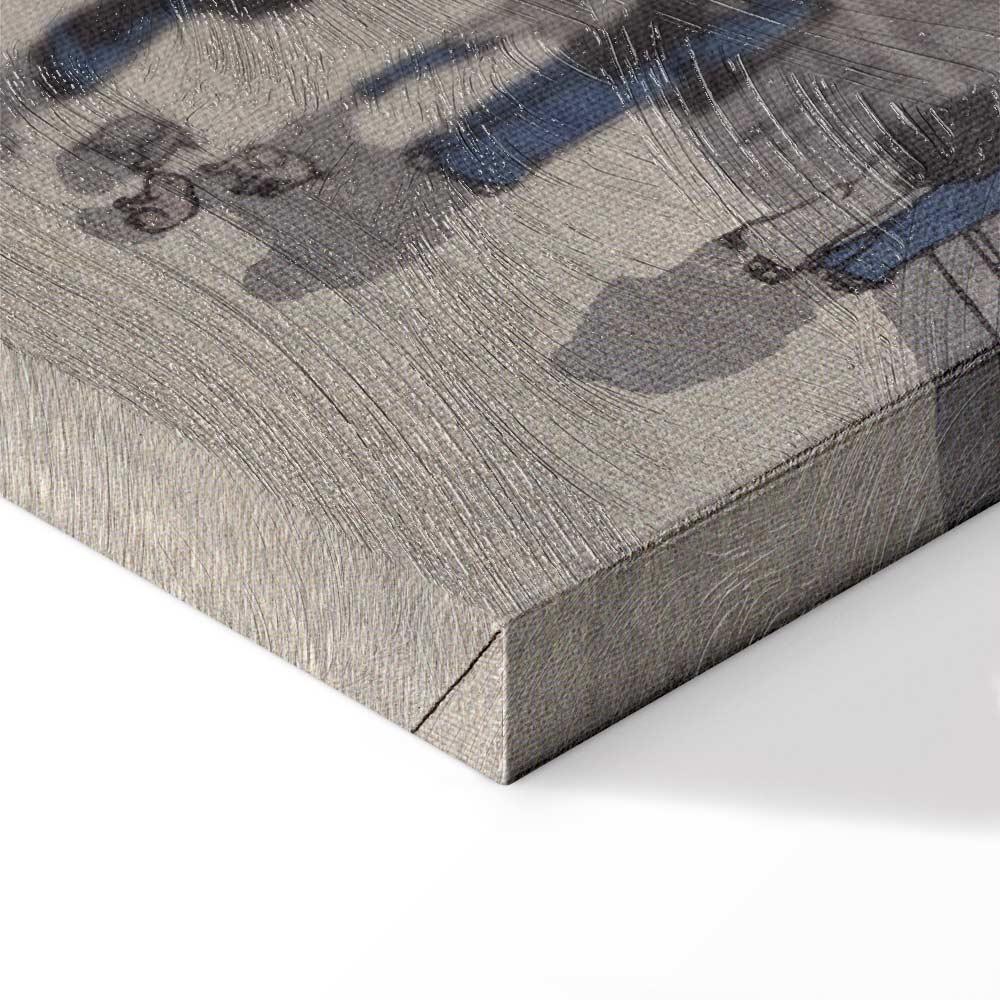 Leinwandbild - Utagawa Hiroshige – Night time view of Saruwaka Street