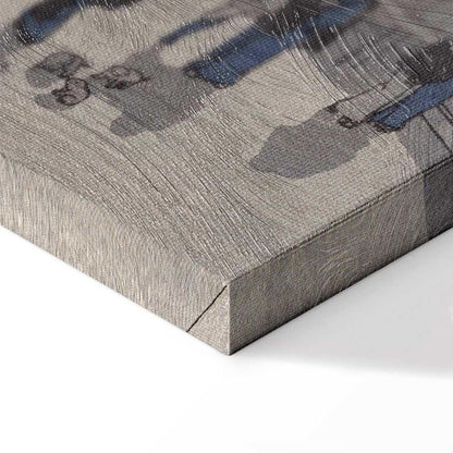 Leinwandbild - Utagawa Hiroshige – Night time view of Saruwaka Street