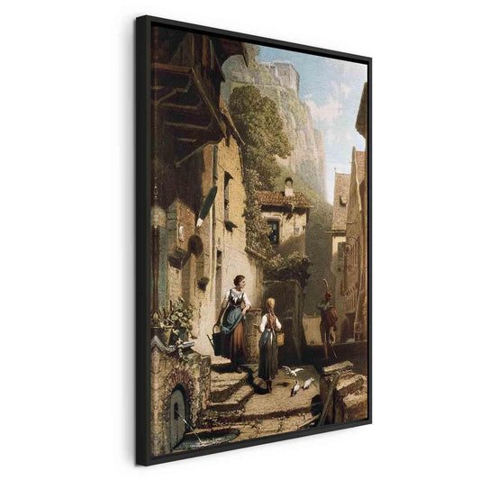 Leinwandbild - Im Dachstübchen (Carl Spitzweg) Artgeist