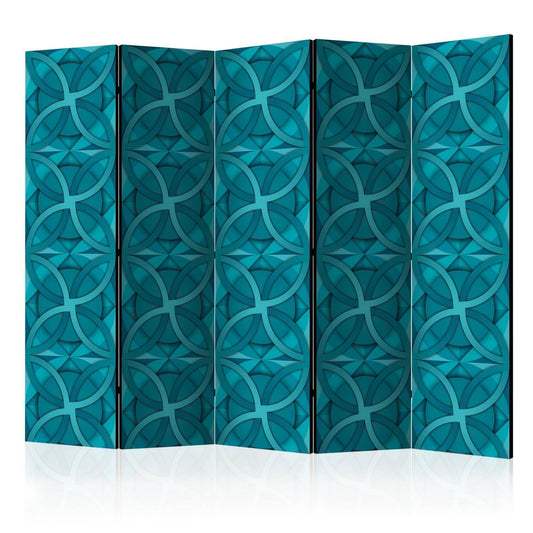 Paravent - Geometric Turquoise II Artgeist