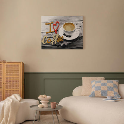 Malen nach Zahlen - I Love Coffee