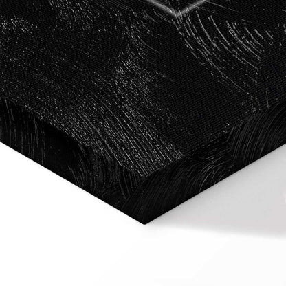 Leinwandbild - Key to Success (1-part) - Black and White English Inscriptions