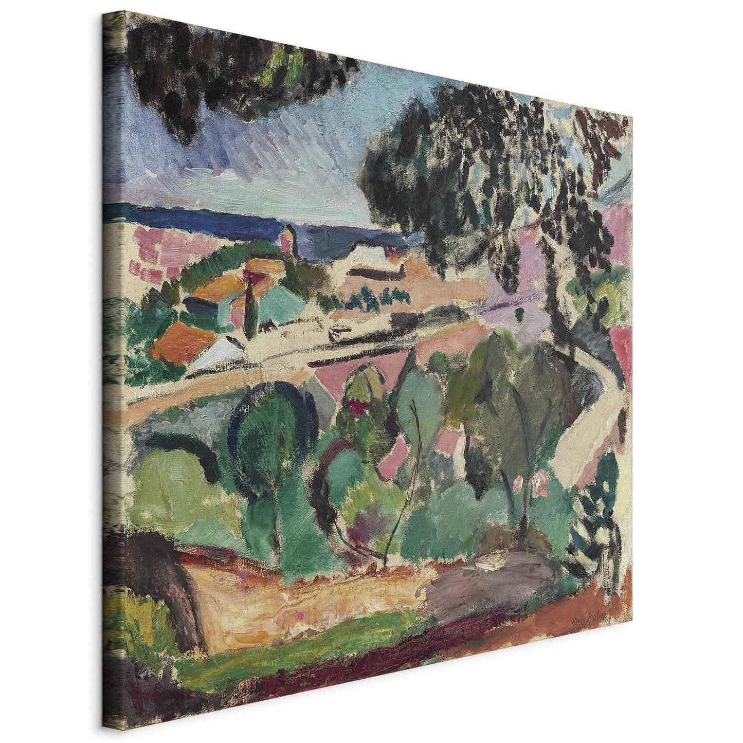 Leinwandbild - Henri Matisse – Landscape at Collioure