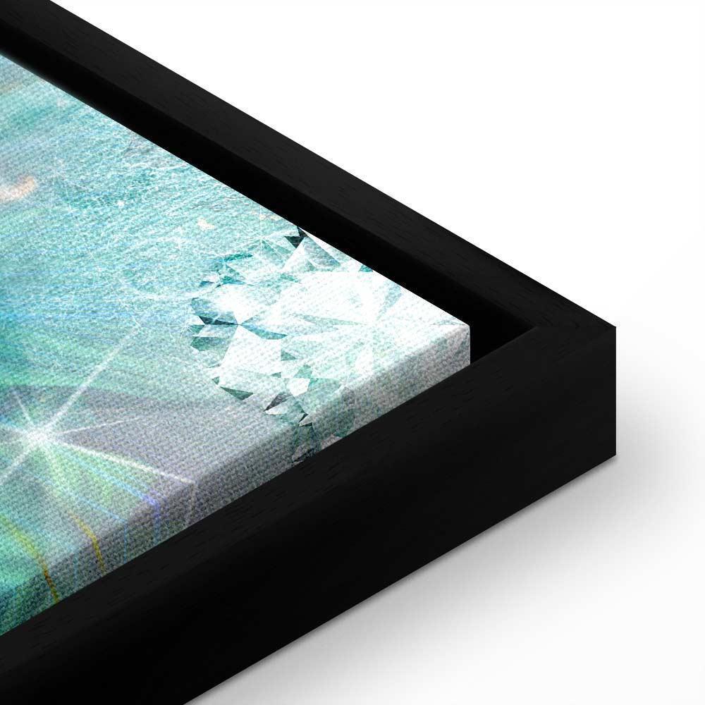 Leinwandbild - Turquoise Leaves (1 Part) Wide