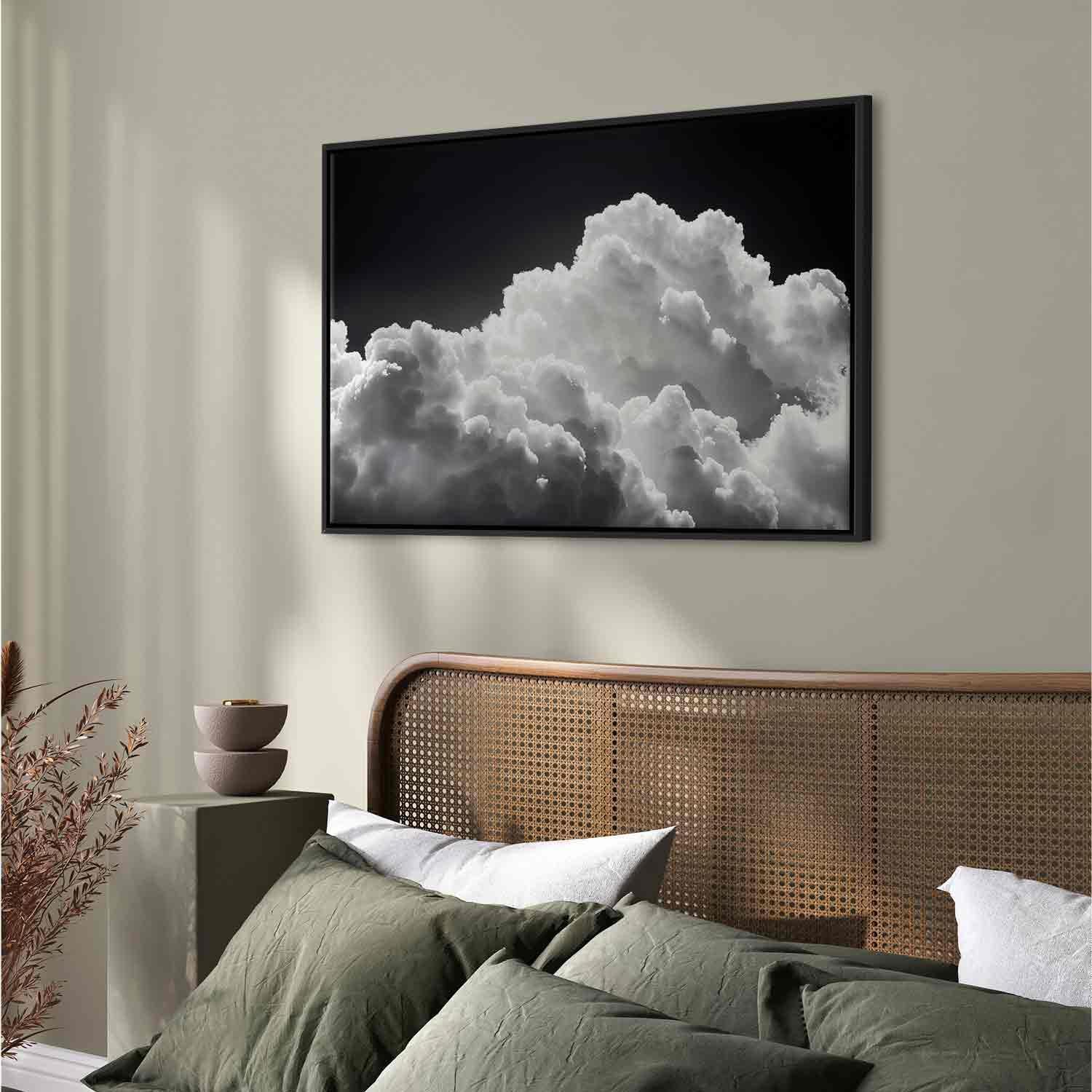 Leinwandbild - Discover the Endless Play of Sunlight – Clouds and Shadows in the Sky Artgeist