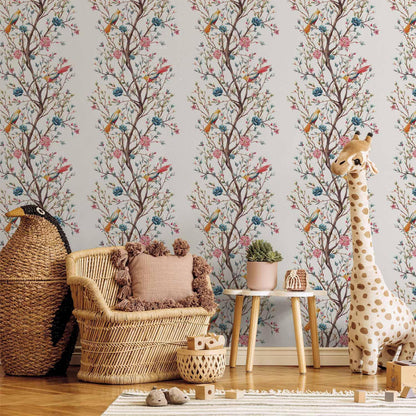 Tapete - Birds on a Flowering Twig