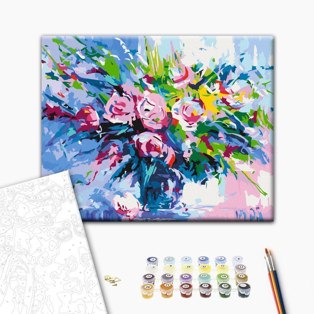 Malen nach Zahlen - Colorful Bouquet