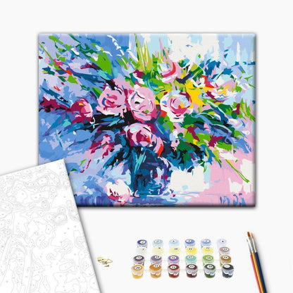 Malen nach Zahlen - Colorful Bouquet