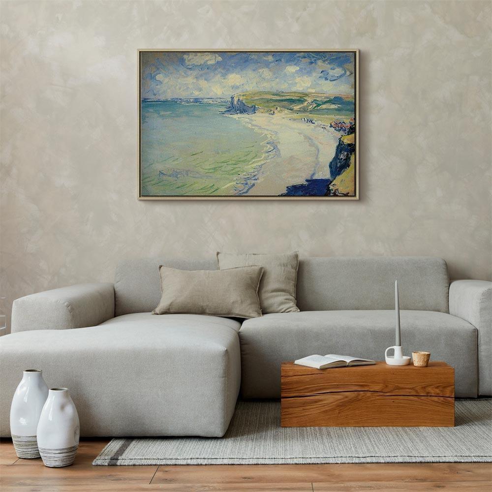 Leinwandbild - Claude Monet – Beach at Pourville