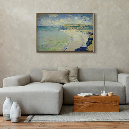 Leinwandbild - Claude Monet – Beach at Pourville