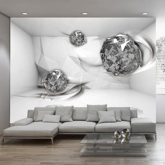Fototapete Diamond Chamber – Geometrische Eleganz in 3D-Optik