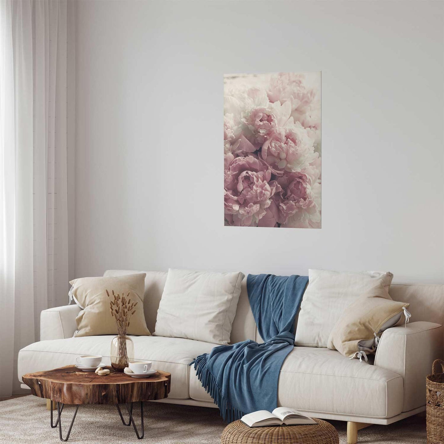 Poster - Delicate Peonies