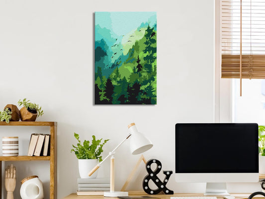 Malen nach Zahlen - Forest and Birds