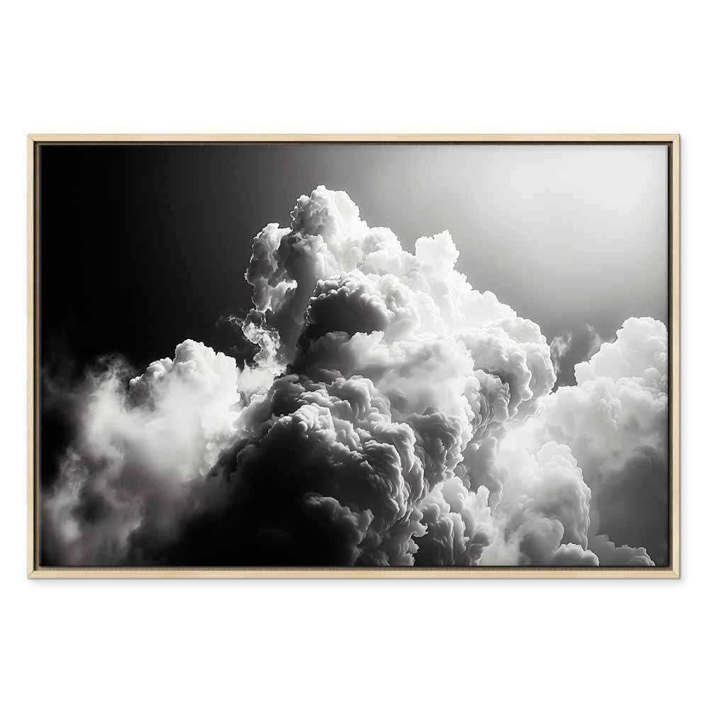 Leinwandbild - Clouds Like from Dreams: Let the Sun Illuminate Your Day – A Visual Feast