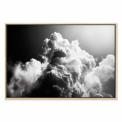 Leinwandbild - Clouds Like from Dreams: Let the Sun Illuminate Your Day – A Visual Feast