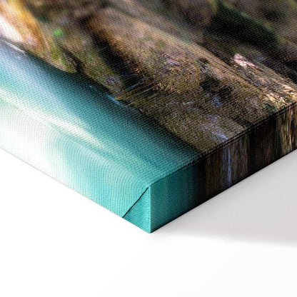 Leinwandbild - Nature: Forest Waterfall