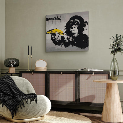 Malen nach Zahlen - Monkey (Banksy Street Art Graffiti)